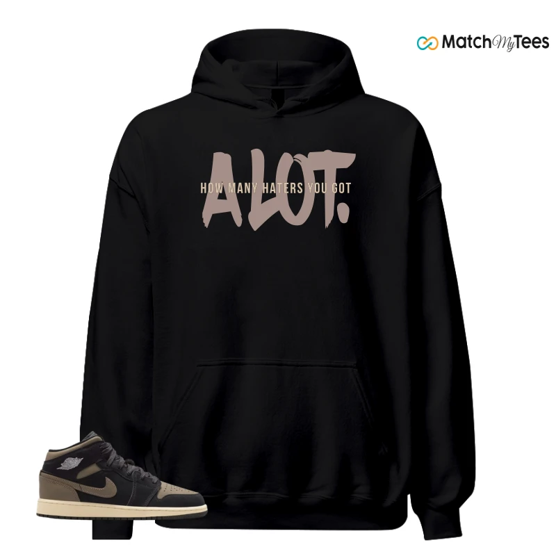NIKE AIR JORDAN 1 MID SE OLIVE GREY SNEAKER Matching Tees hoodie