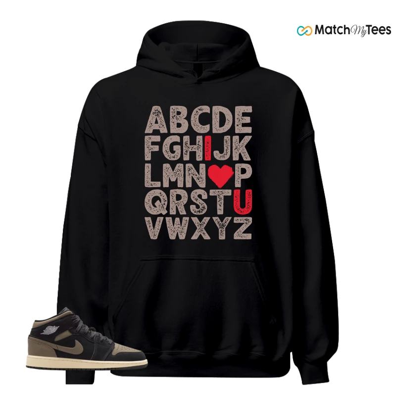 NIKE AIR JORDAN 1 MID SE OLIVE GREY SNEAKER Matching Tees hoodie