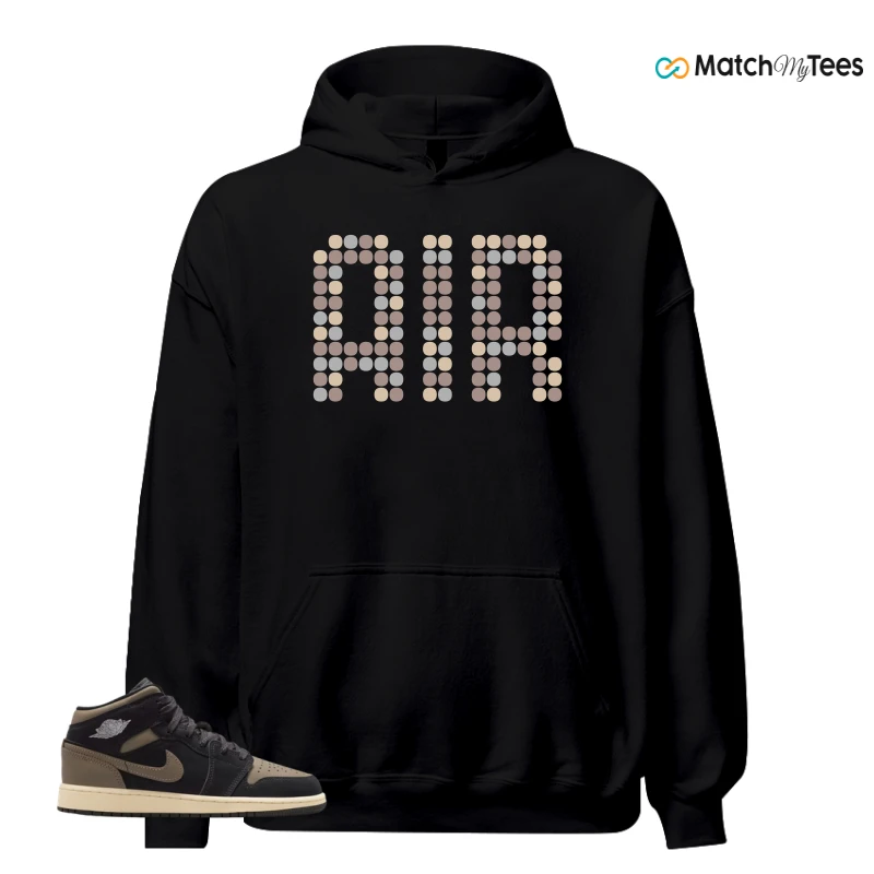 NIKE AIR JORDAN 1 MID SE OLIVE GREY SNEAKER Matching Tees hoodie