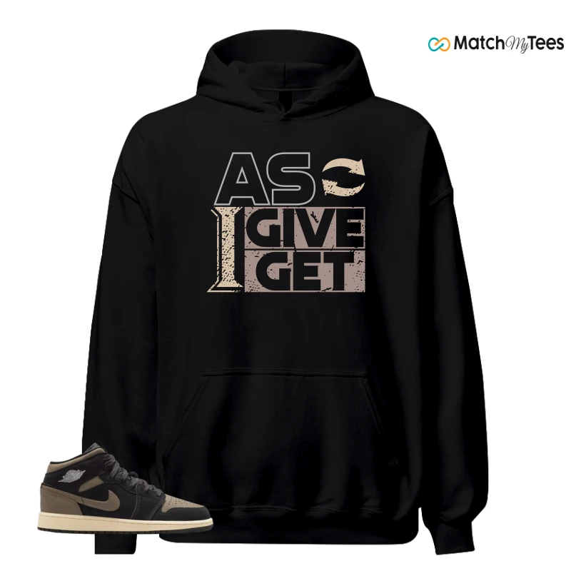 NIKE AIR JORDAN 1 MID SE OLIVE GREY SNEAKER Matching Tees hoodie