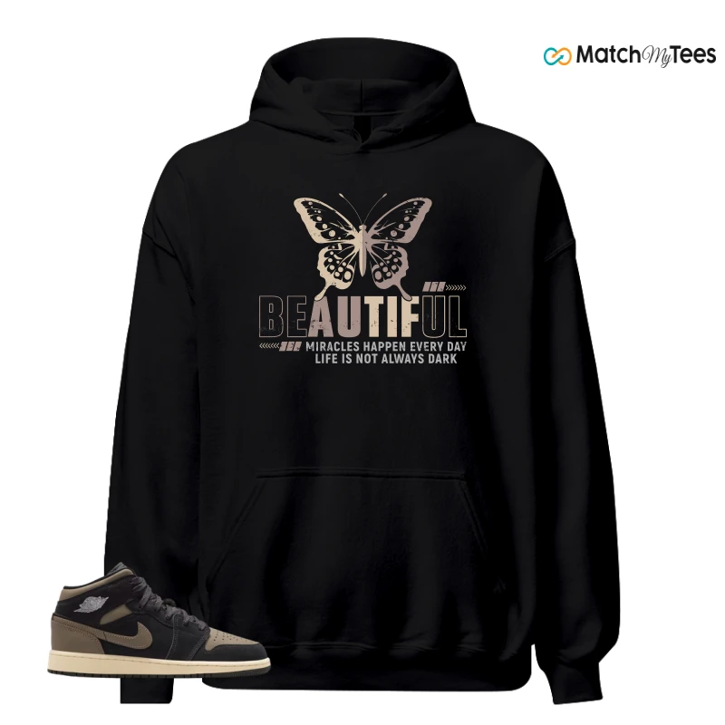 NIKE AIR JORDAN 1 MID SE OLIVE GREY SNEAKER Matching Tees hoodie
