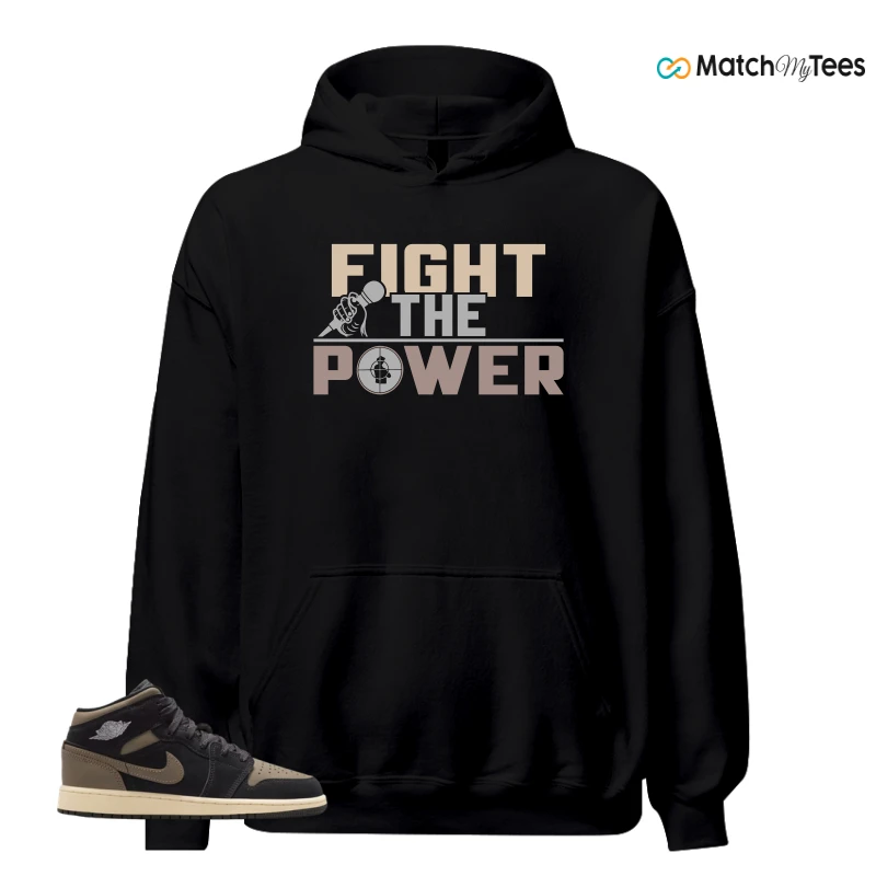 NIKE AIR JORDAN 1 MID SE OLIVE GREY SNEAKER Matching Tees hoodie