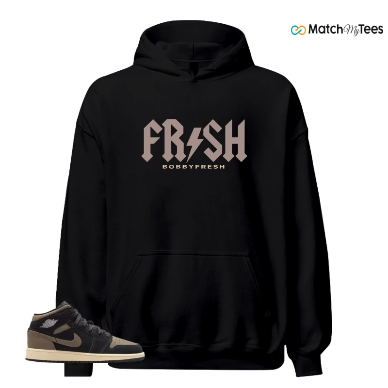NIKE AIR JORDAN 1 MID SE OLIVE GREY SNEAKER Matching Tees hoodie