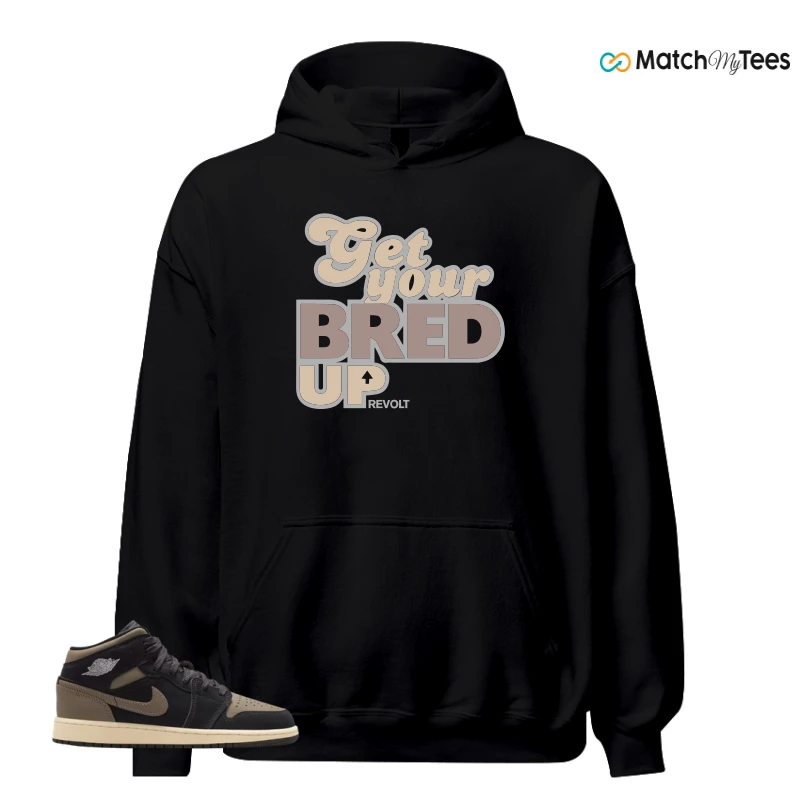 NIKE AIR JORDAN 1 MID SE OLIVE GREY SNEAKER Matching Tees hoodie