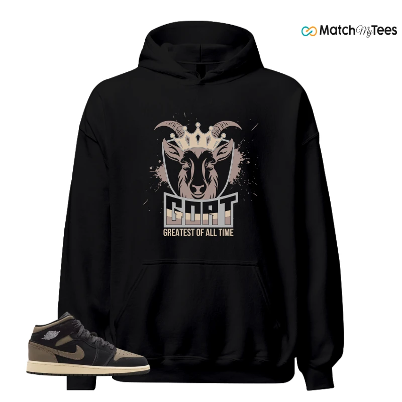 NIKE AIR JORDAN 1 MID SE OLIVE GREY SNEAKER Matching Tees hoodie