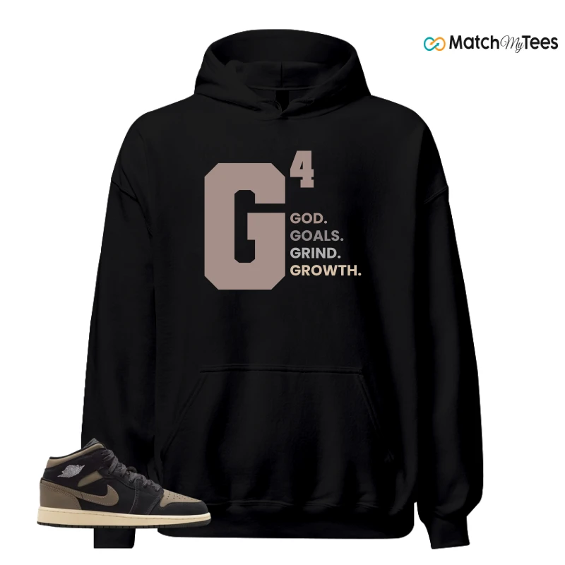 NIKE AIR JORDAN 1 MID SE OLIVE GREY SNEAKER Matching Tees hoodie