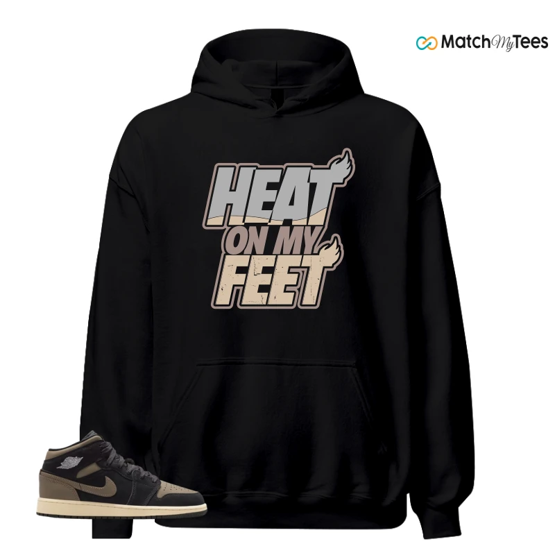 NIKE AIR JORDAN 1 MID SE OLIVE GREY SNEAKER Matching Tees hoodie
