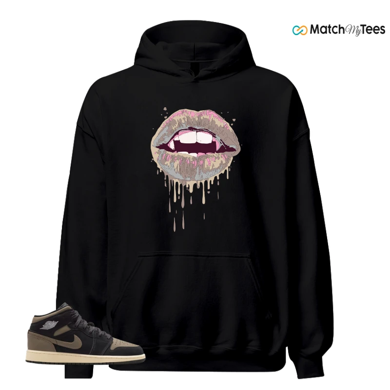 NIKE AIR JORDAN 1 MID SE OLIVE GREY SNEAKER Matching Tees hoodie