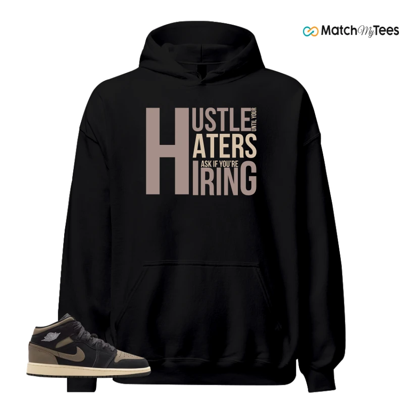 NIKE AIR JORDAN 1 MID SE OLIVE GREY SNEAKER Matching Tees hoodie