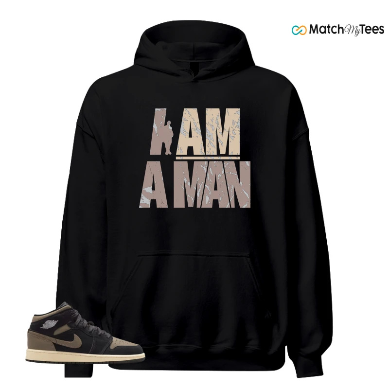 NIKE AIR JORDAN 1 MID SE OLIVE GREY SNEAKER Matching Tees hoodie