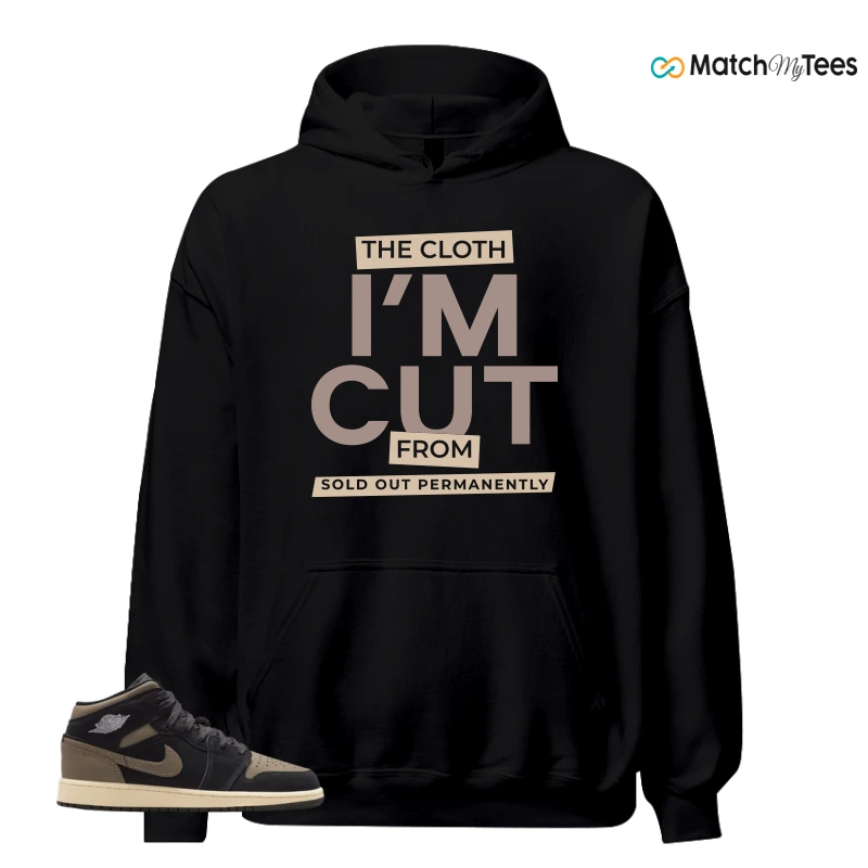 NIKE AIR JORDAN 1 MID SE OLIVE GREY SNEAKER Matching Tees hoodie