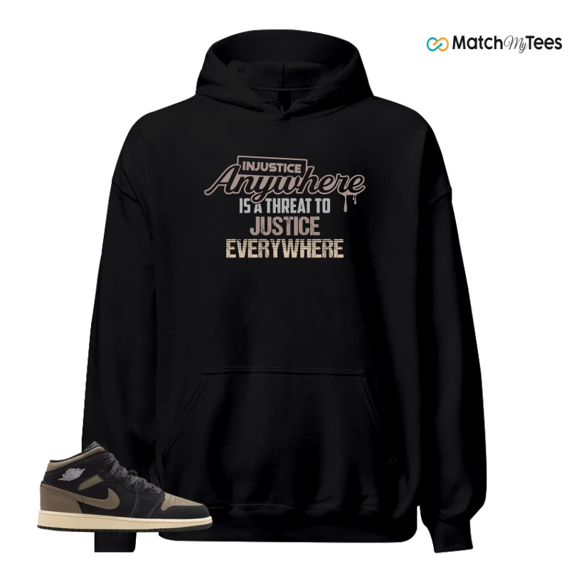 NIKE AIR JORDAN 1 MID SE OLIVE GREY SNEAKER Matching Tees hoodie