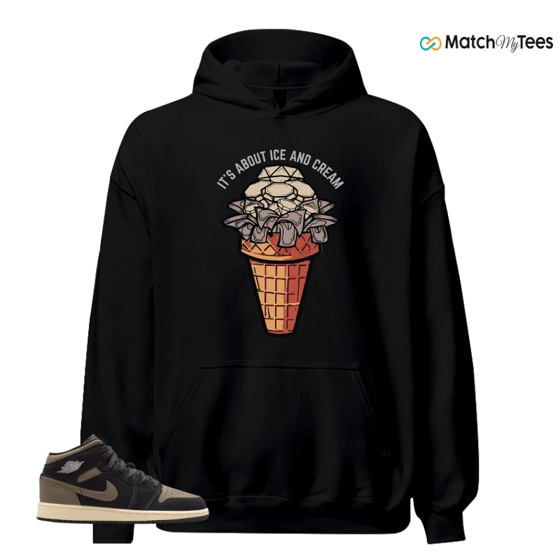 NIKE AIR JORDAN 1 MID SE OLIVE GREY SNEAKER Matching Tees hoodie