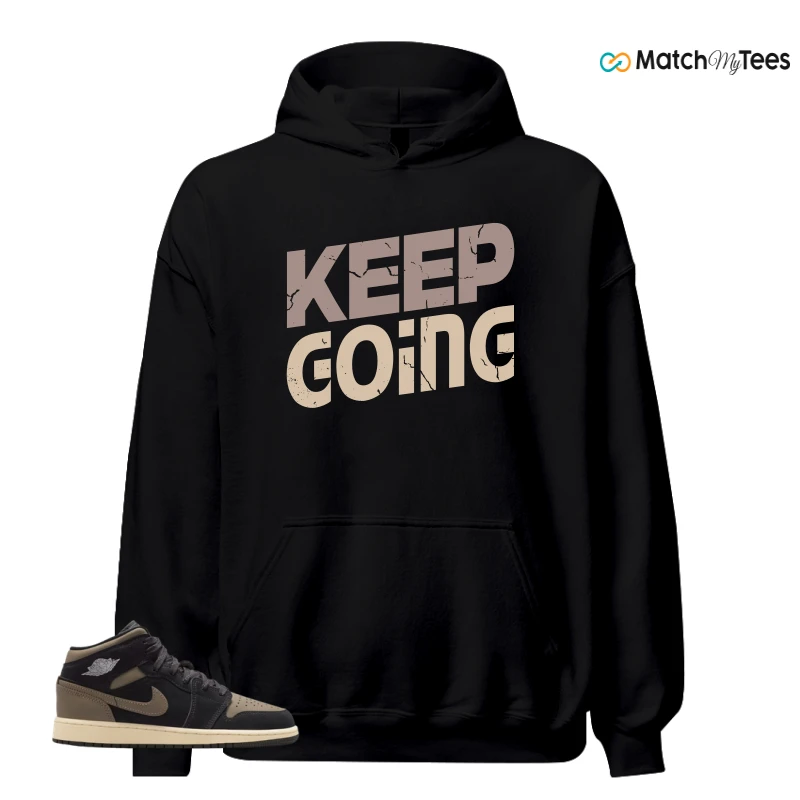 NIKE AIR JORDAN 1 MID SE OLIVE GREY SNEAKER Matching Tees hoodie