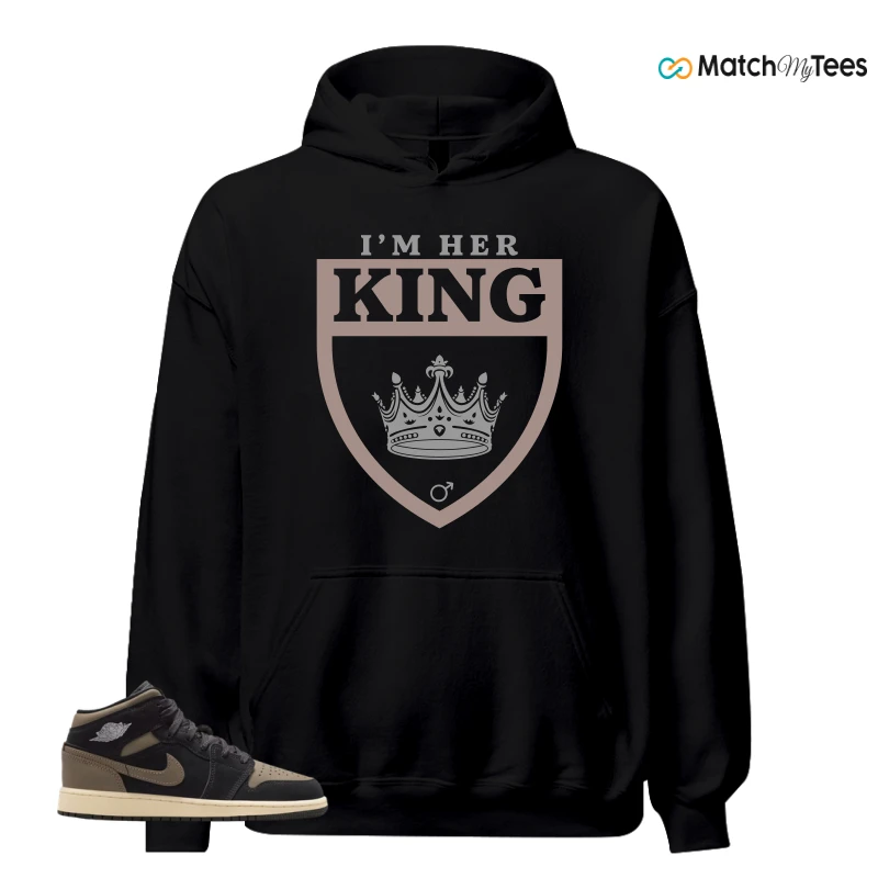 NIKE AIR JORDAN 1 MID SE OLIVE GREY SNEAKER Matching Tees hoodie
