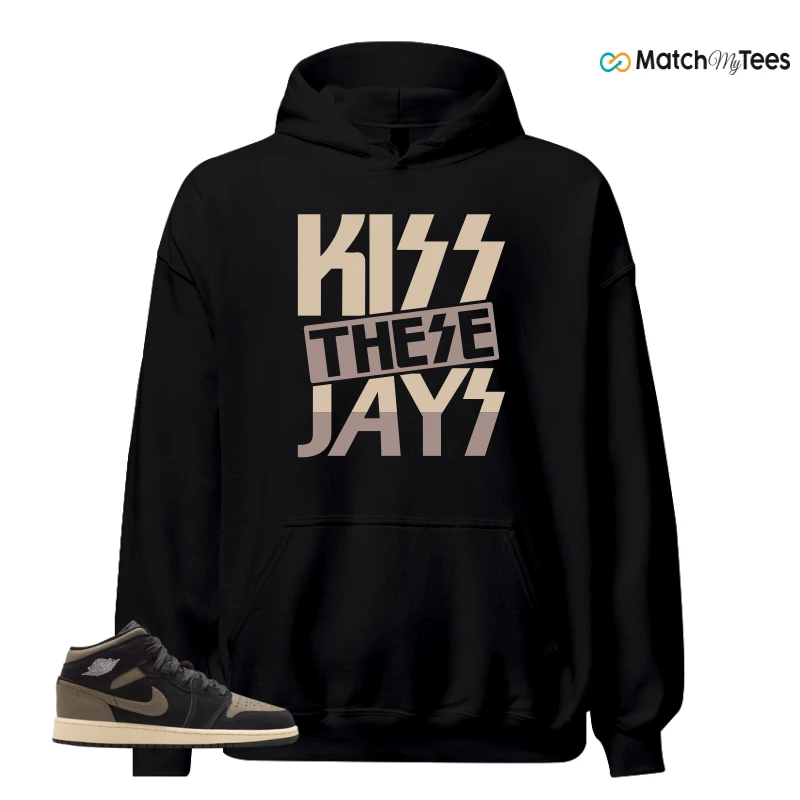 NIKE AIR JORDAN 1 MID SE OLIVE GREY SNEAKER Matching Tees hoodie