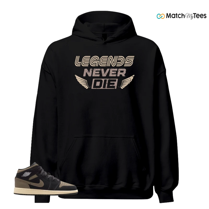 NIKE AIR JORDAN 1 MID SE OLIVE GREY SNEAKER Matching Tees hoodie