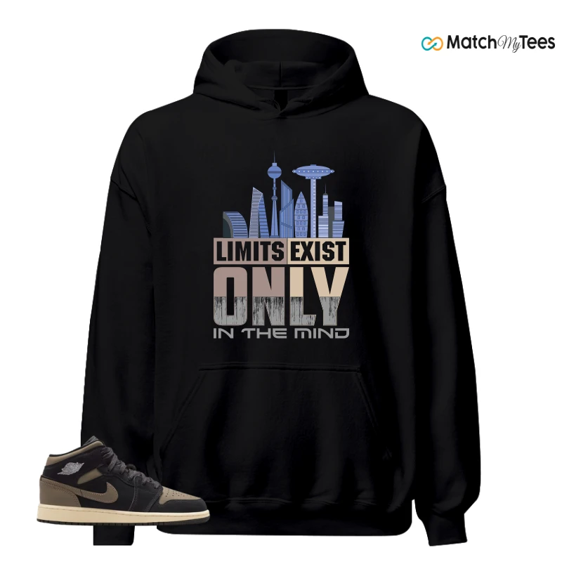 NIKE AIR JORDAN 1 MID SE OLIVE GREY SNEAKER Matching Tees hoodie
