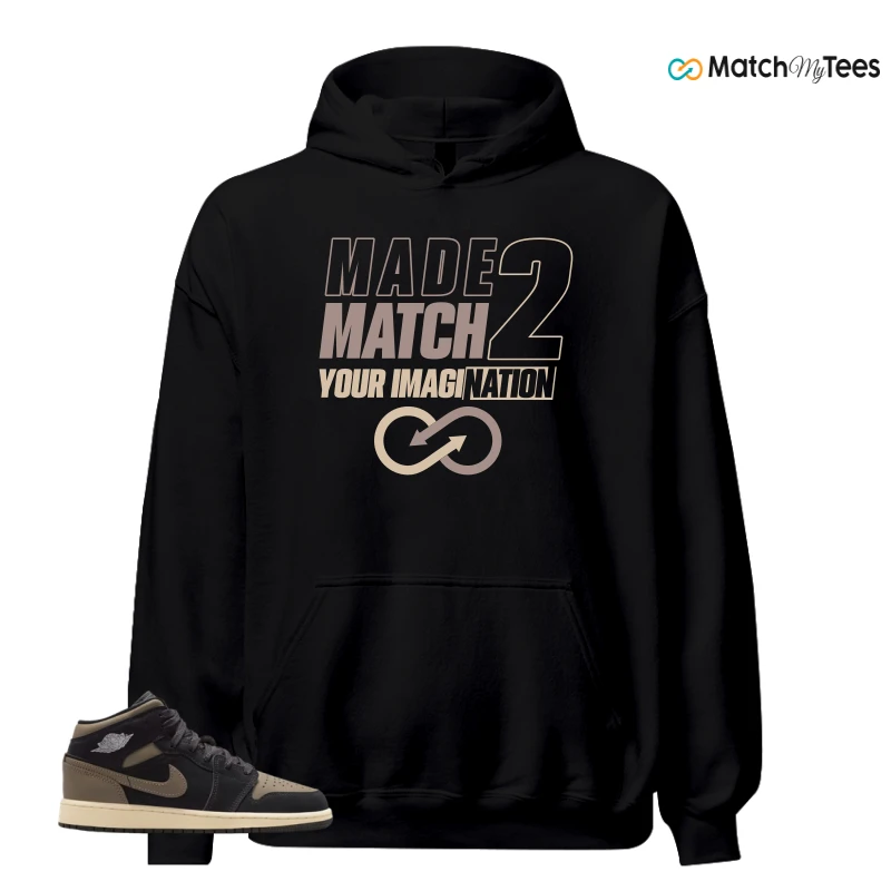 NIKE AIR JORDAN 1 MID SE OLIVE GREY SNEAKER Matching Tees hoodie
