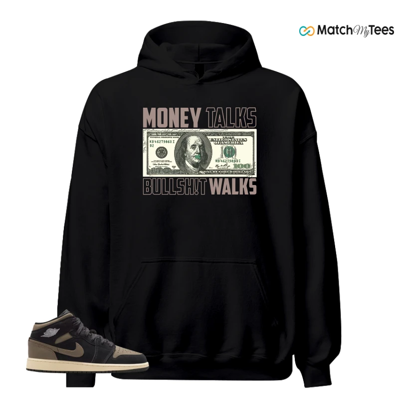 NIKE AIR JORDAN 1 MID SE OLIVE GREY SNEAKER Matching Tees hoodie