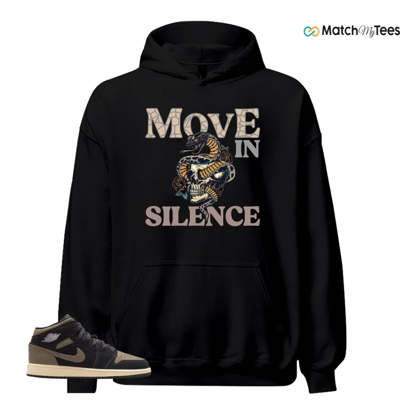 NIKE AIR JORDAN 1 MID SE OLIVE GREY SNEAKER Matching Tees hoodie
