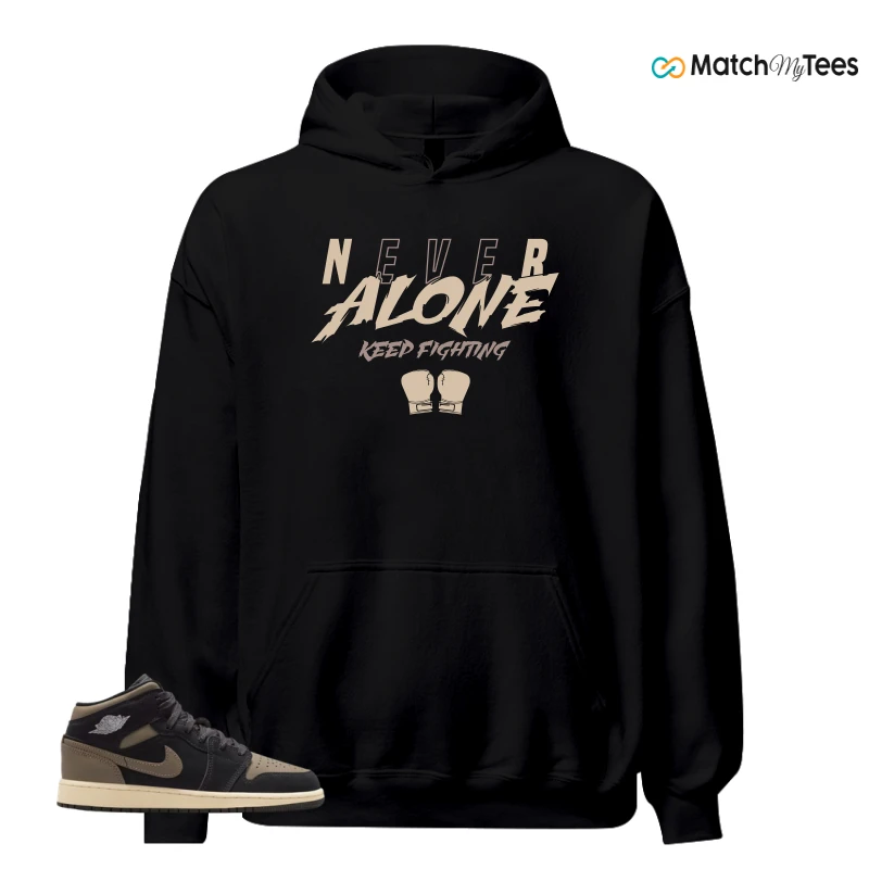 NIKE AIR JORDAN 1 MID SE OLIVE GREY SNEAKER Matching Tees hoodie