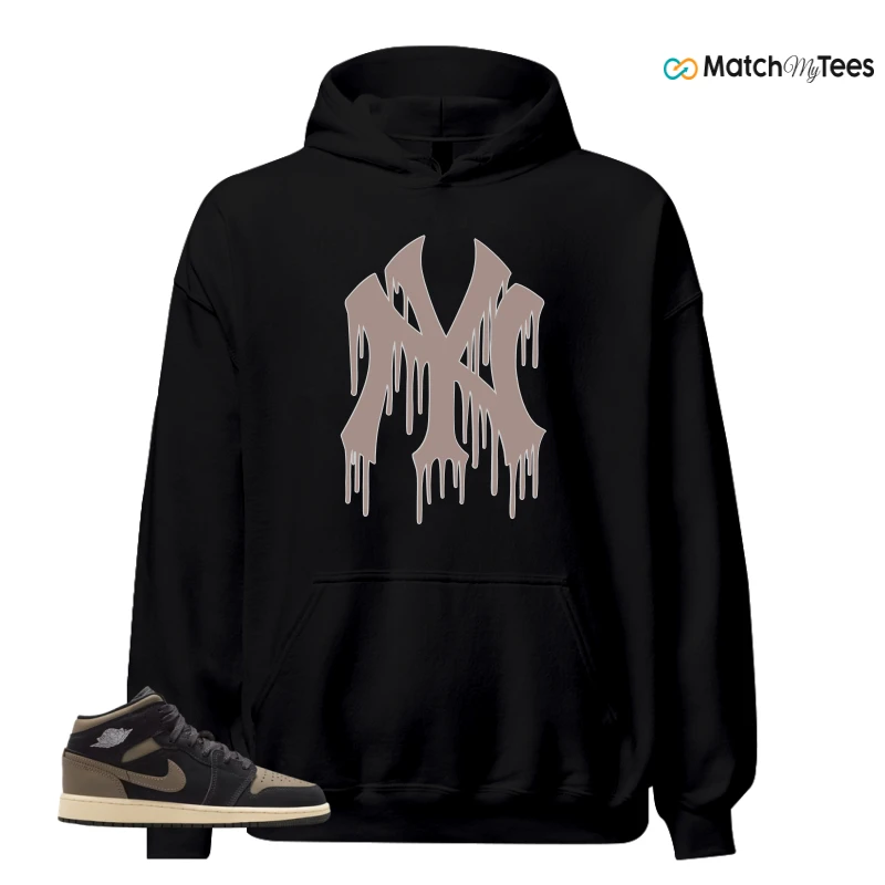 NIKE AIR JORDAN 1 MID SE OLIVE GREY SNEAKER Matching Tees hoodie
