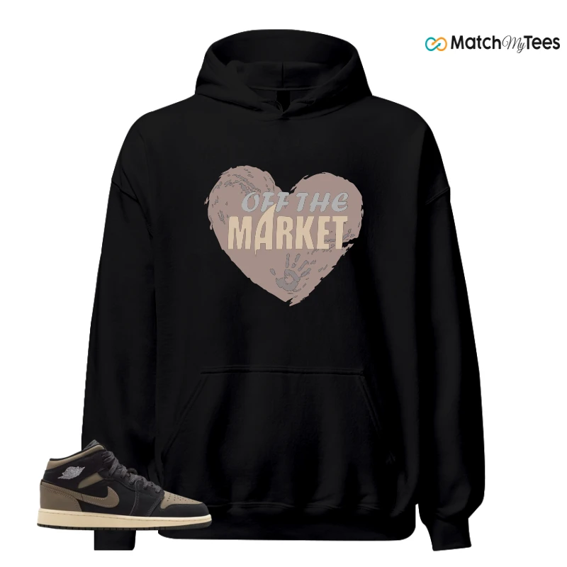 NIKE AIR JORDAN 1 MID SE OLIVE GREY SNEAKER Matching Tees hoodie