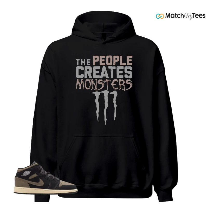 NIKE AIR JORDAN 1 MID SE OLIVE GREY SNEAKER Matching Tees hoodie