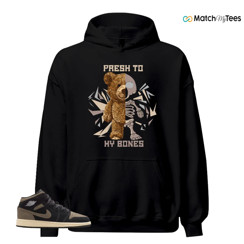 NIKE AIR JORDAN 1 MID SE OLIVE GREY SNEAKER Matching Tees hoodie