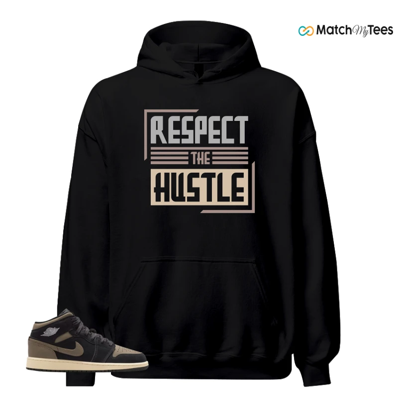 NIKE AIR JORDAN 1 MID SE OLIVE GREY SNEAKER Matching Tees hoodie