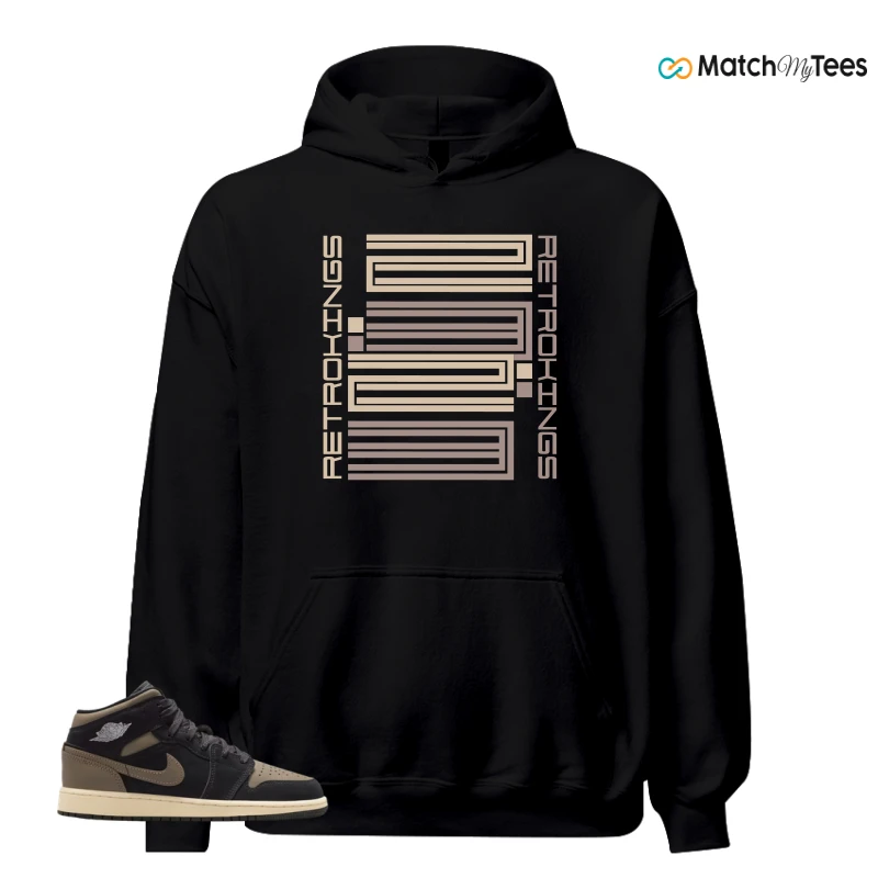 NIKE AIR JORDAN 1 MID SE OLIVE GREY SNEAKER Matching Tees hoodie