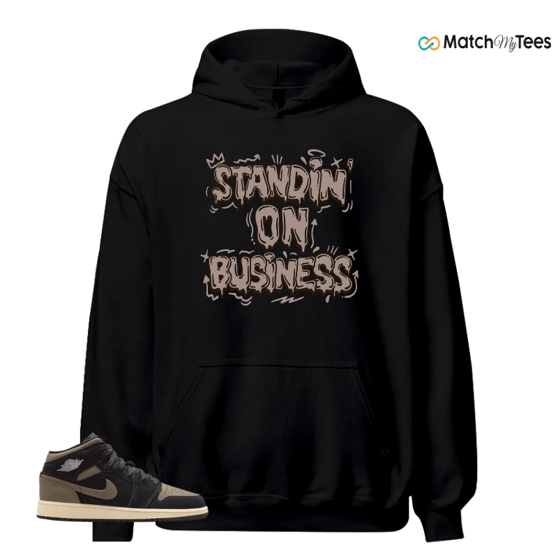 NIKE AIR JORDAN 1 MID SE OLIVE GREY SNEAKER Matching Tees hoodie