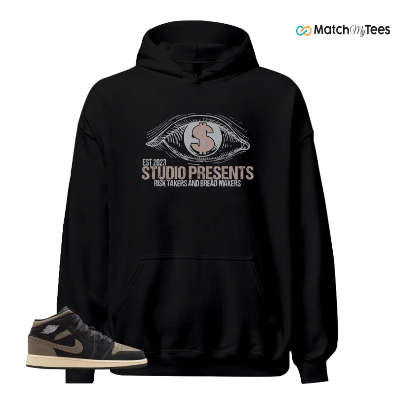 NIKE AIR JORDAN 1 MID SE OLIVE GREY SNEAKER Matching Tees hoodie