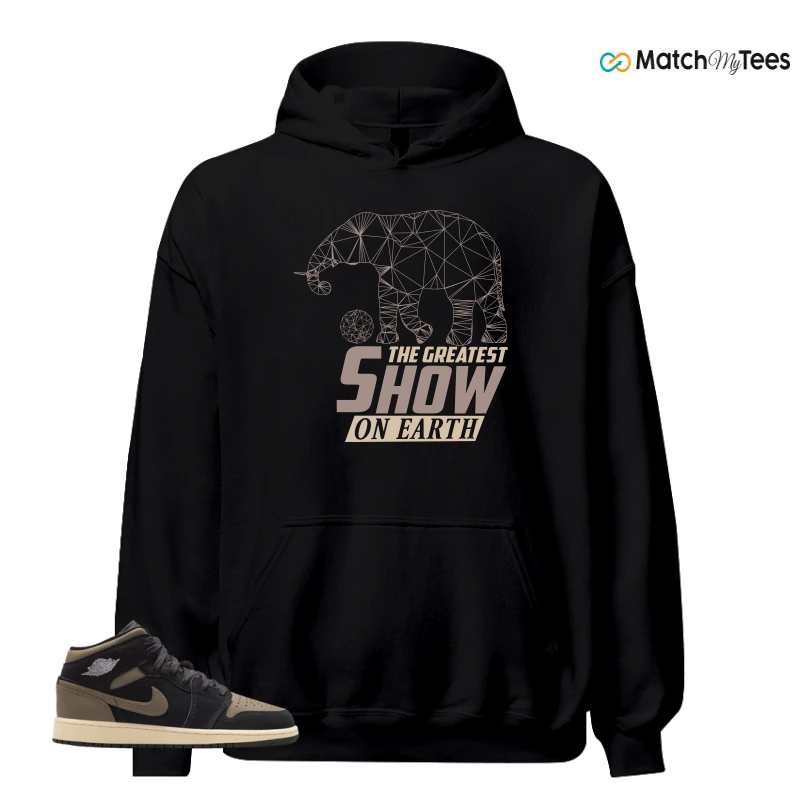 NIKE AIR JORDAN 1 MID SE OLIVE GREY SNEAKER Matching Tees hoodie