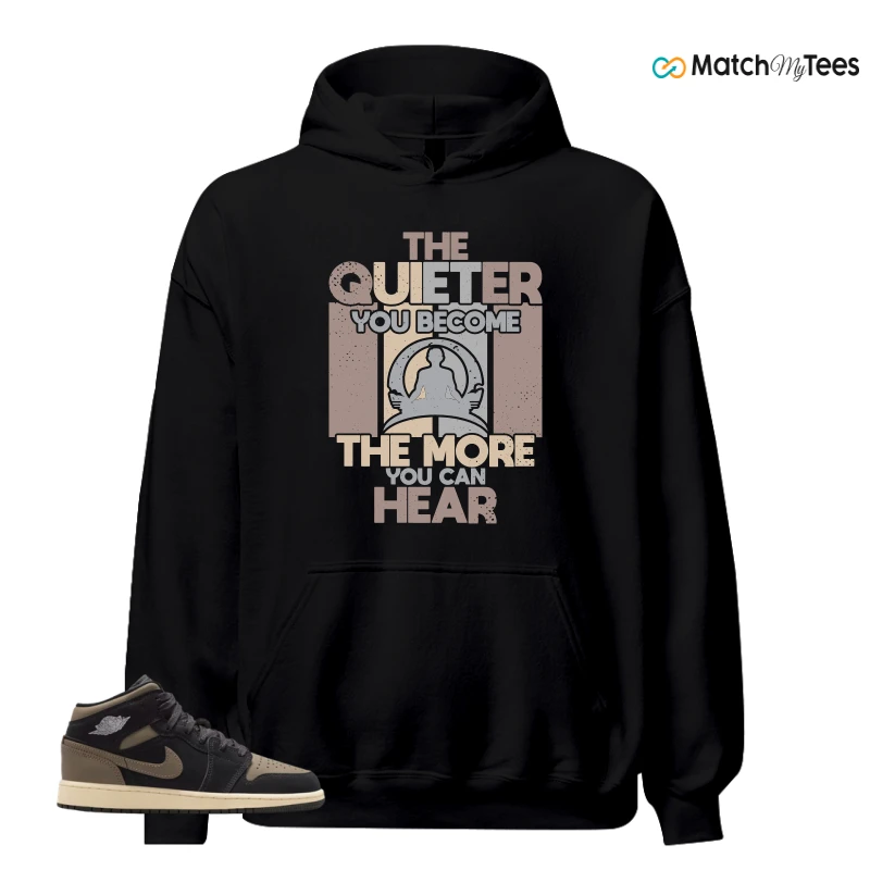 NIKE AIR JORDAN 1 MID SE OLIVE GREY SNEAKER Matching Tees hoodie