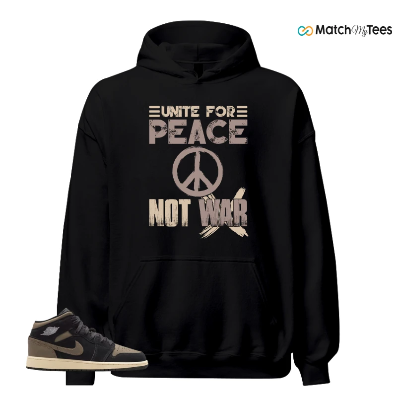 NIKE AIR JORDAN 1 MID SE OLIVE GREY SNEAKER Matching Tees hoodie