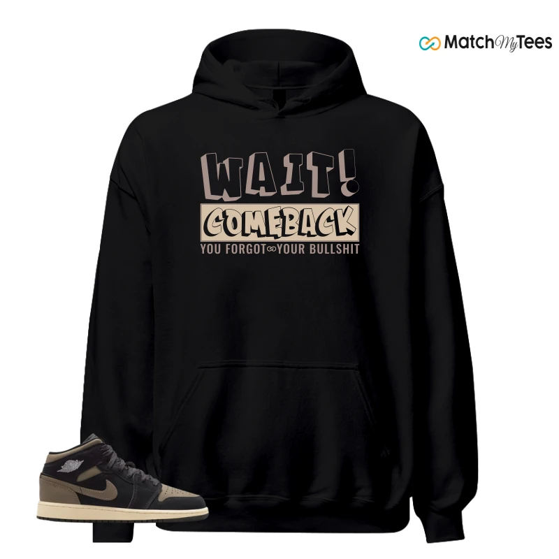 NIKE AIR JORDAN 1 MID SE OLIVE GREY SNEAKER Matching Tees hoodie