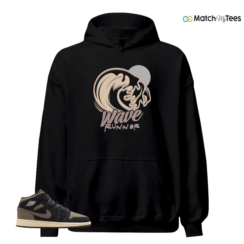 NIKE AIR JORDAN 1 MID SE OLIVE GREY SNEAKER Matching Tees hoodie
