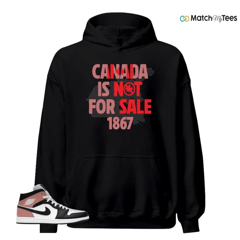 NIKE AIR JORDAN 1 MID WHITE RUST PINK BLACK SNEAKER Matching Tees hoodie