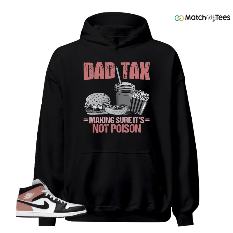 NIKE AIR JORDAN 1 MID WHITE RUST PINK BLACK SNEAKER Matching Tees hoodie