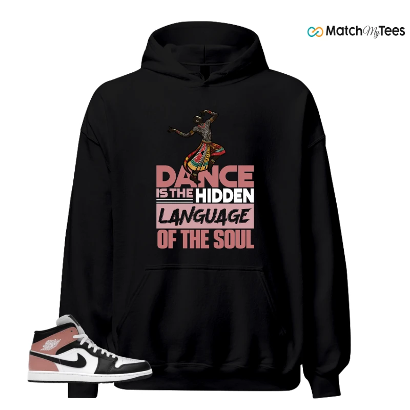 NIKE AIR JORDAN 1 MID WHITE RUST PINK BLACK SNEAKER Matching Tees hoodie