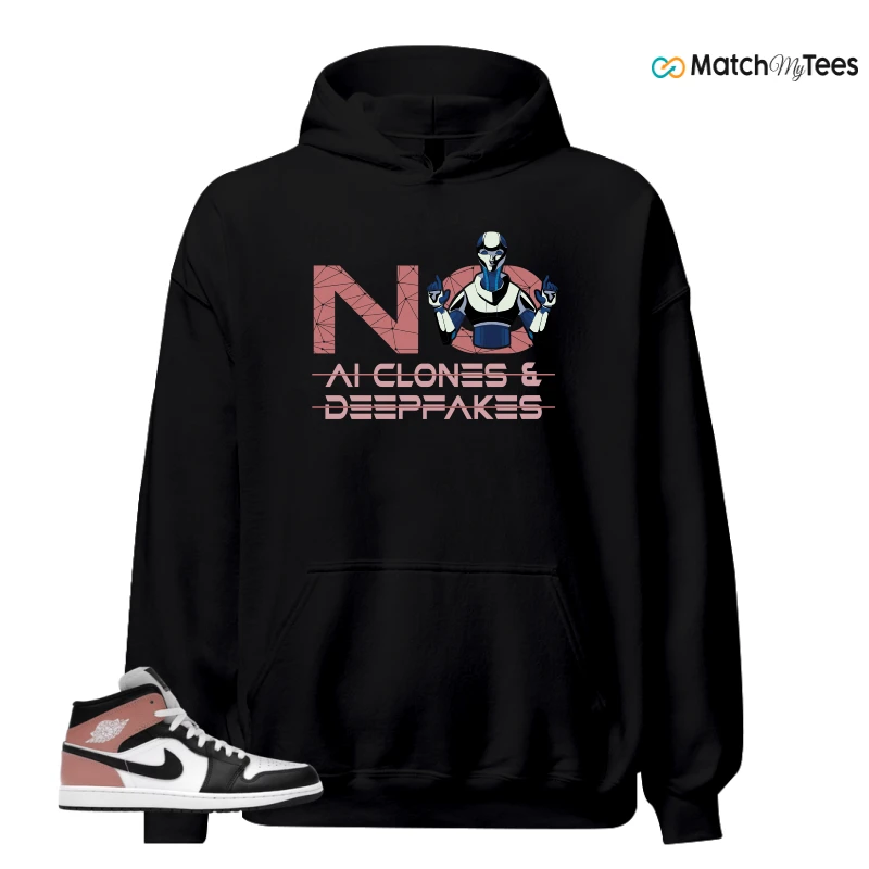 NIKE AIR JORDAN 1 MID WHITE RUST PINK BLACK SNEAKER Matching Tees hoodie