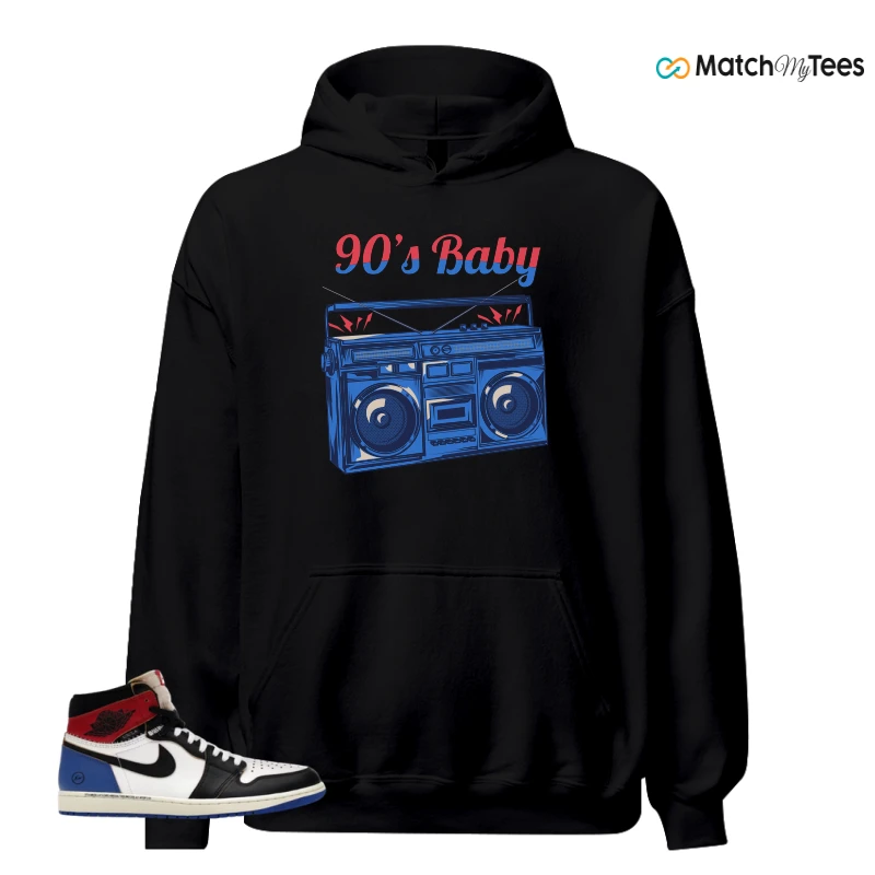 NIKE AIR JORDAN 1 RETRO HIGH OG SP FRAGMENT X UNION LA VARSITY RED SPORT ROYAL SNEAKER Matching Tees hoodie