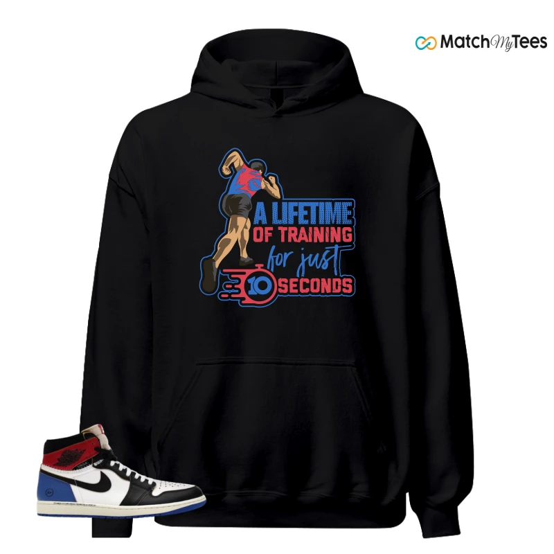NIKE AIR JORDAN 1 RETRO HIGH OG SP FRAGMENT X UNION LA VARSITY RED SPORT ROYAL SNEAKER Matching Tees hoodie