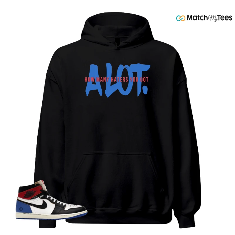NIKE AIR JORDAN 1 RETRO HIGH OG SP FRAGMENT X UNION LA VARSITY RED SPORT ROYAL SNEAKER Matching Tees hoodie