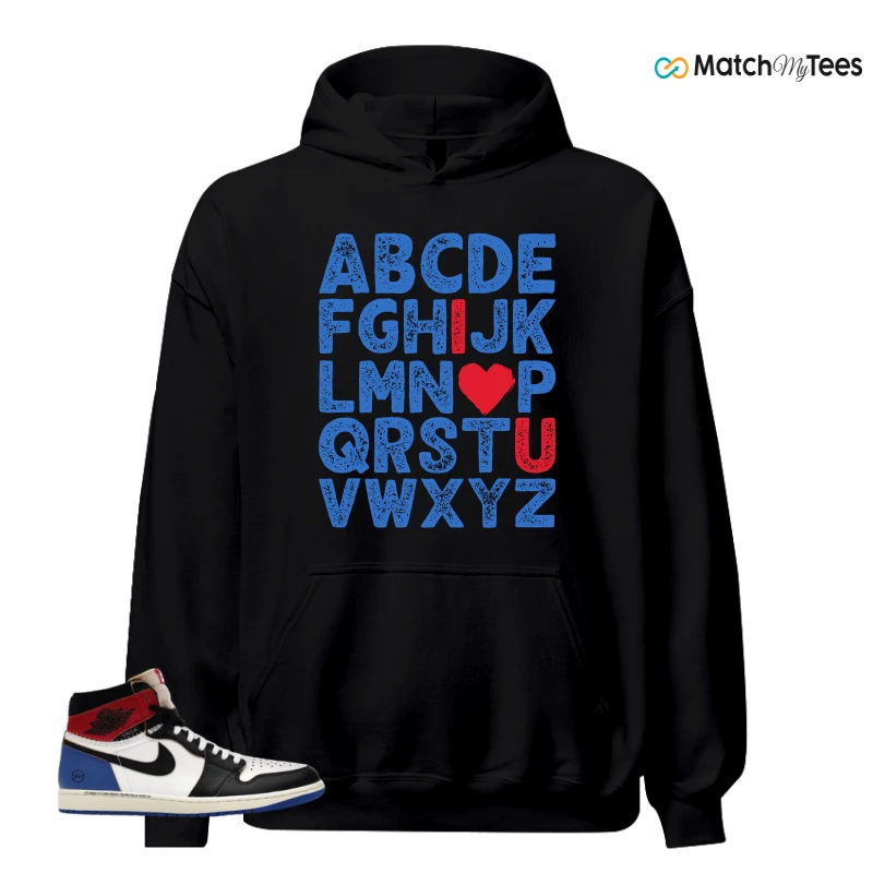 NIKE AIR JORDAN 1 RETRO HIGH OG SP FRAGMENT X UNION LA VARSITY RED SPORT ROYAL SNEAKER Matching Tees hoodie