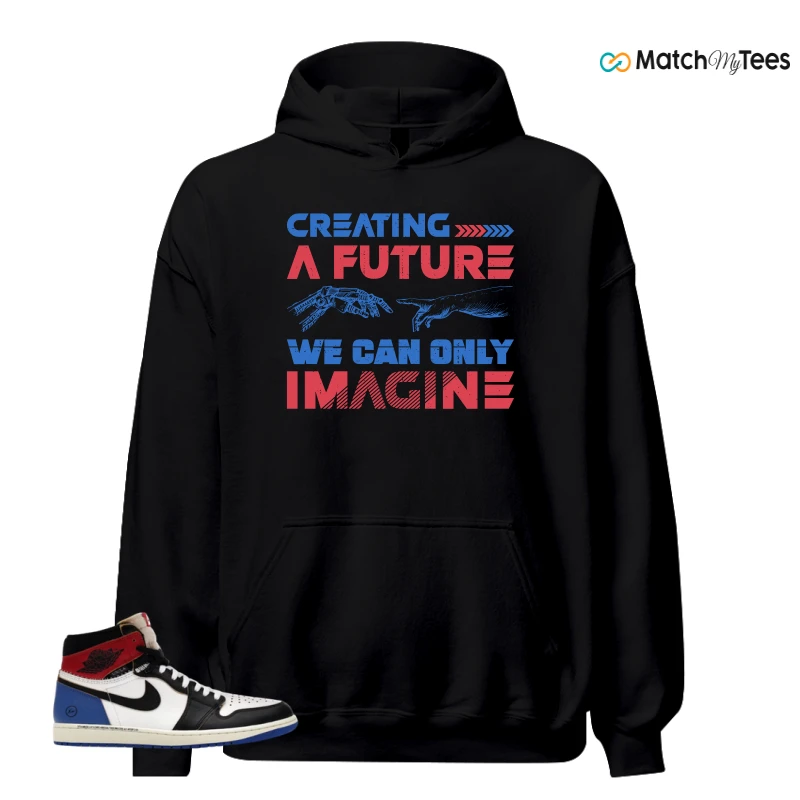 NIKE AIR JORDAN 1 RETRO HIGH OG SP FRAGMENT X UNION LA VARSITY RED SPORT ROYAL SNEAKER Matching Tees hoodie