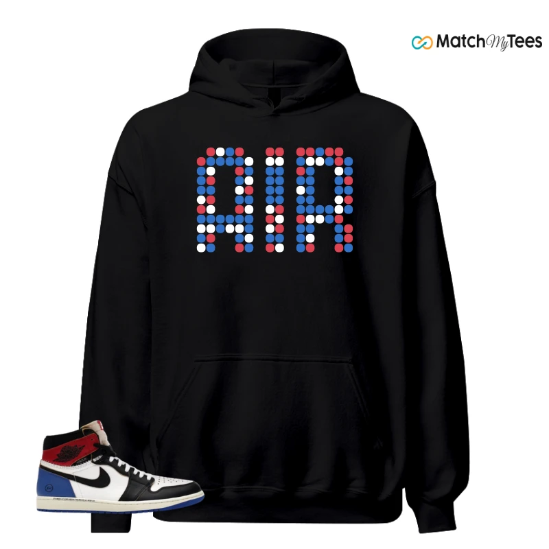 NIKE AIR JORDAN 1 RETRO HIGH OG SP FRAGMENT X UNION LA VARSITY RED SPORT ROYAL SNEAKER Matching Tees hoodie