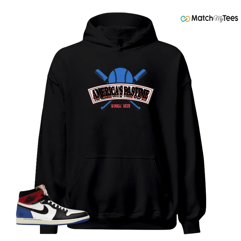 NIKE AIR JORDAN 1 RETRO HIGH OG SP FRAGMENT X UNION LA VARSITY RED SPORT ROYAL SNEAKER Matching Tees hoodie